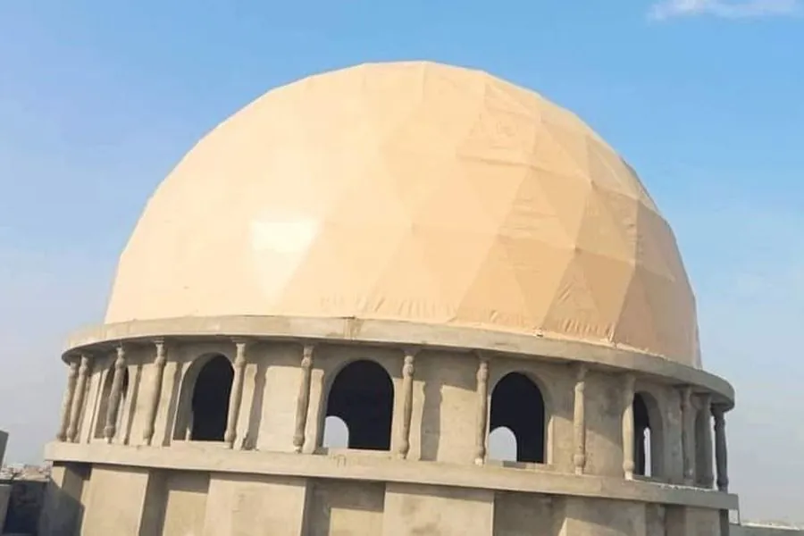 Peshawar dome fabric canopy design visual reference